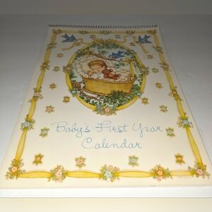 Vintage Current 1981 Baby's First Year Calendar Spiral Bound Milestones Read